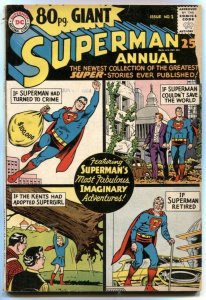 80 Page Giant #1 1964-Superman Annual-DC G/VG