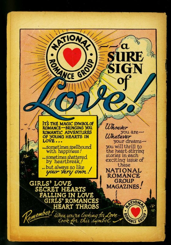 Secret Hearts #44 1958 - DC Romance - Love triangle -PR/FR