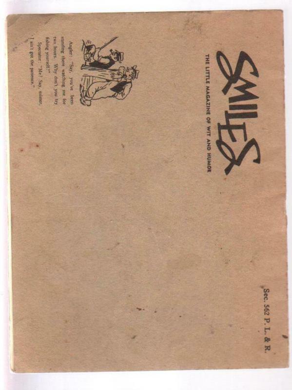 Smiles 1940's-Little Magazine of Wit & Humor-giveaway promo-rare-VG