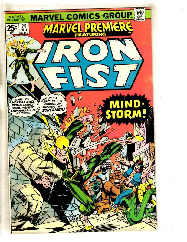 Marvel Premiere #19- IRON FIST- 1st Lee Wing F/VF: (1974) Comic