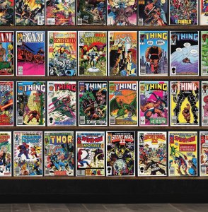 Huge Lot 150+ Comics with The Thing, Marvel Tales, Millennium, Thor & More!