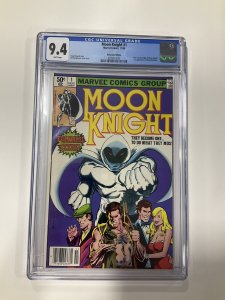 MOON KNIGHT 1 1ST RAOUL BUSHMAN CGC 9.4 WHITE PAGES NEWSSTAND MARVEL 1980