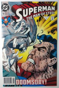 Superman: The Man of Steel #19 (8.5-NS, 1993) Doomsday is fully revealed