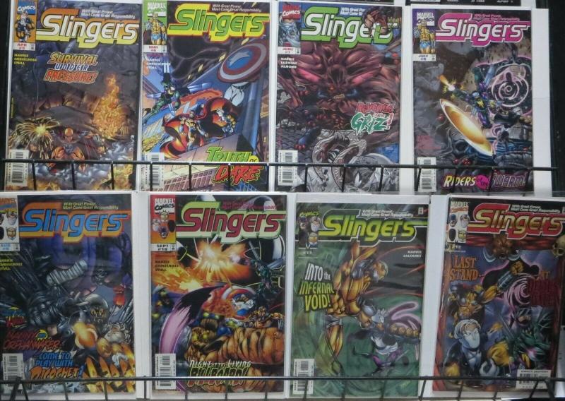 SLINGERS (Marvel, 1998) #1-12, plus Variants and Wizard 0 issue. Spider-Man!VFNM