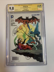 Batman (2015) # 40 (CGC 9.8 WP SS) Signed Capullo & Snyder | Rare Newsstand
