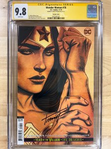Wonder Woman #78 Variant Cover CGCSS 9.8 Signed by Jenny Frison