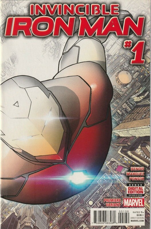 Invincible Iron Man # 1 Variant Cover NM Marvel 2 Per Store 2015 [D9]