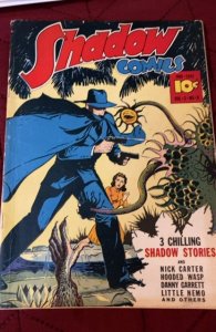 Shadow Comics #20 (1942) 3 chilling shadow stories fn cond