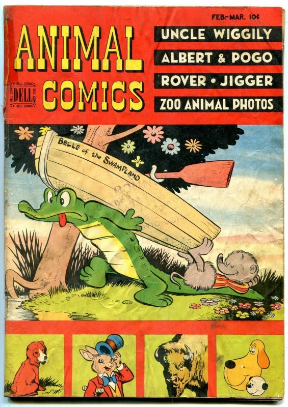 ANIMAL COMICS #25 1947-POGO-DELL-WALT KELLY ART-WIGGLY FR 