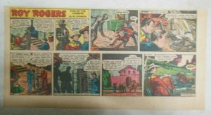 Roy Rogers Sunday Page by Al McKimson from 6/15/1952 Size 7.5 x 15 inches