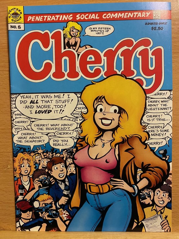 CHERRY COMIC BOOKS issues 4,5,6,7,8,10 (1987) 1st Underground Comics Larry Welz