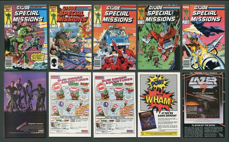 GI Joe Special Missions #1  #2  #3  #4  #5 (SET) / 9.4 NM / 1986