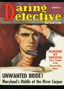 DARING DETECTIVE DEC 1938-TRUE CRIME-SECRET CRYPT-FN/VF FN/VF