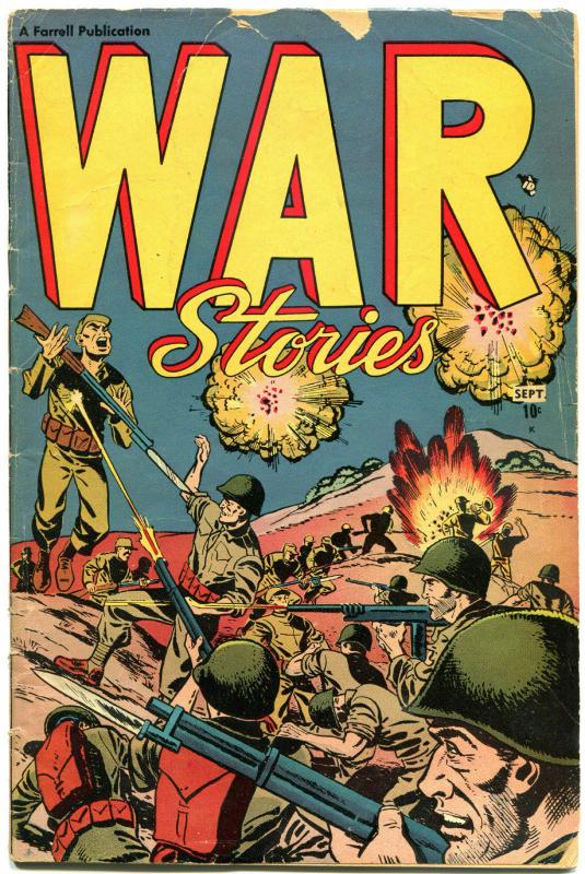 WAR STORIES #1, VG, 1952, Golden Age, Farrell, Enemy Landing, more in store