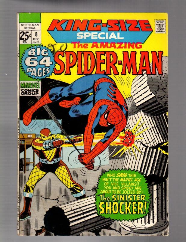 SPIDERMAN ANN  8  VERY GOOD Dec. 1971 COMICS BOOK