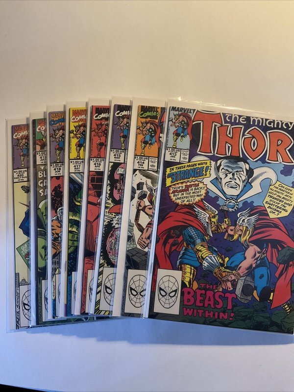 Thor 413-420 Lot Run Set Very Fine/Near Mint 9.0 Marvel