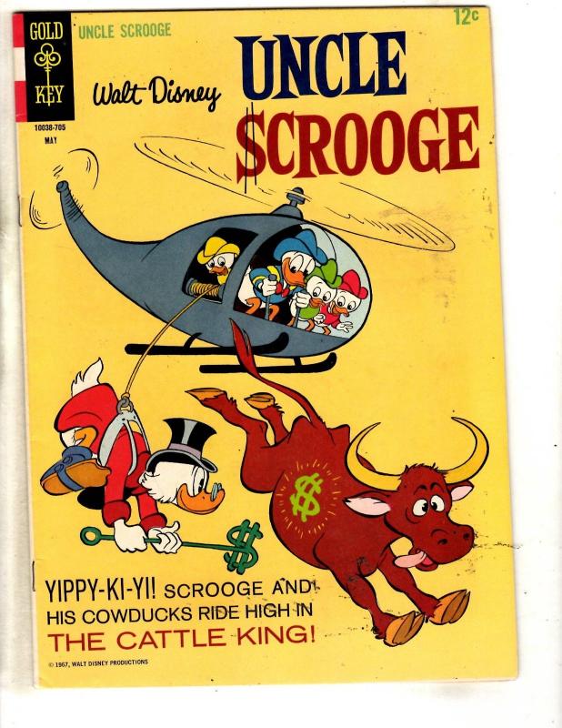 10 Uncle Scrooge Gold Key Comic Books # 69 112 55 71 75 98 84 63 64 Money JL30