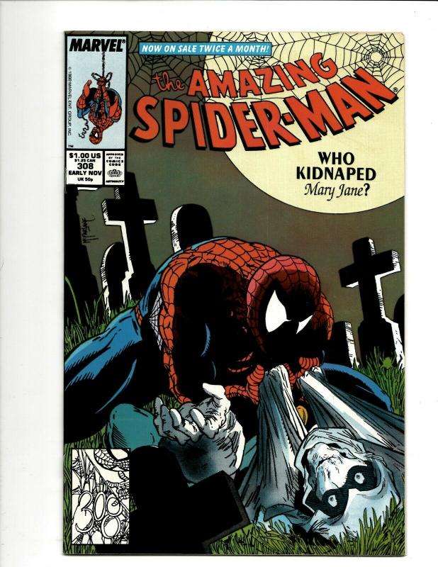 Amazing Spider-Man # 308 VF/NM Marvel Comic Book Venom Todd McFarlane DS4