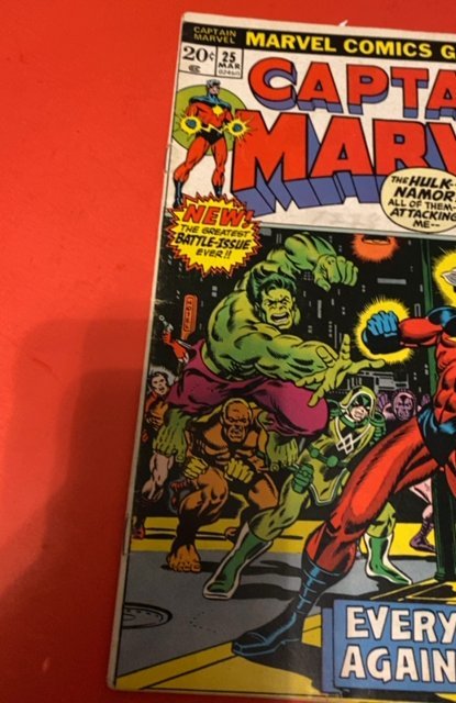 Captain Marvel #25 (1973)namor and the Hulk