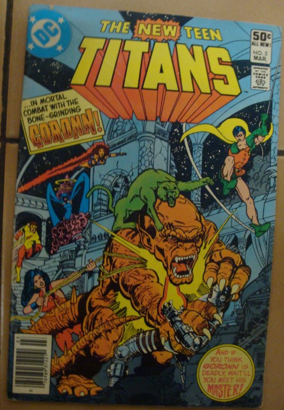 New Teen Titans #5 Marv Wolfman Story George Pérez Cover Curt Swan Art