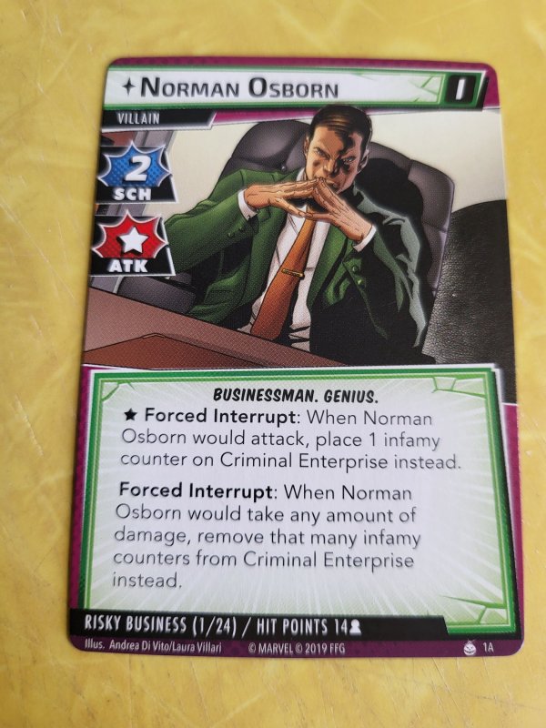 2021 Marvel Champions: Risky Business - Green Goblin