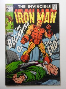 Iron Man #17  (1969) VG Condition! Tape stain on spine