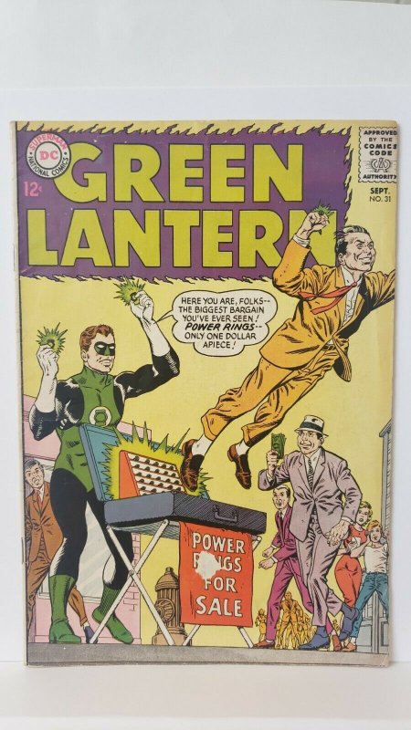 Green Lantern #31 Classic Cover & Story Early 12 Cent Issue 1964 DC Comics