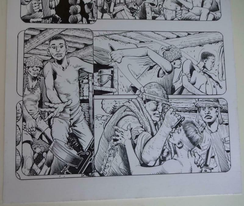 DON LOMAX Original Art, Vietnam Journal #8 pg 4, Brain Dead Horror, Caliber,2011