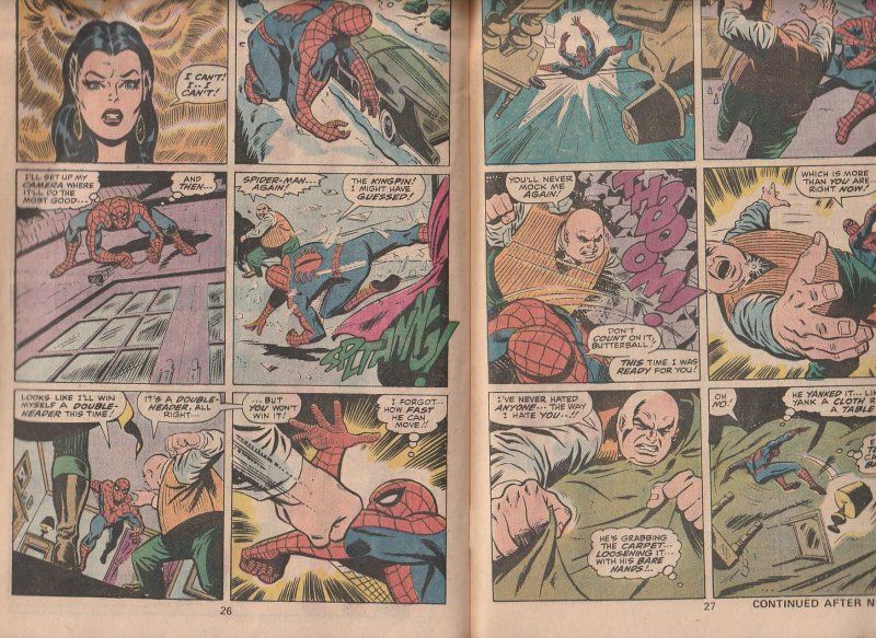 Marvel Tales # 64 Re: Amazing Spiderman # 84 Spidey vs  Kingpin and  Schemer !