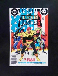 Batman and the Outsider Annual #1  DC Comics 1984 FN/VF NEWSSTAND
