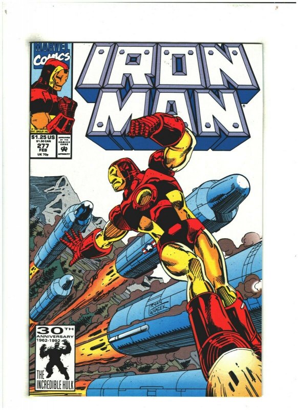 Iron Man #277 VF+ 8.5 Marvel Comics 1992 Black Widow app.