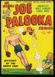 JOE PALOOKA #8 1946-HARVEY-BOXING-BLACK CAT-FLYIN' FOOL FN-