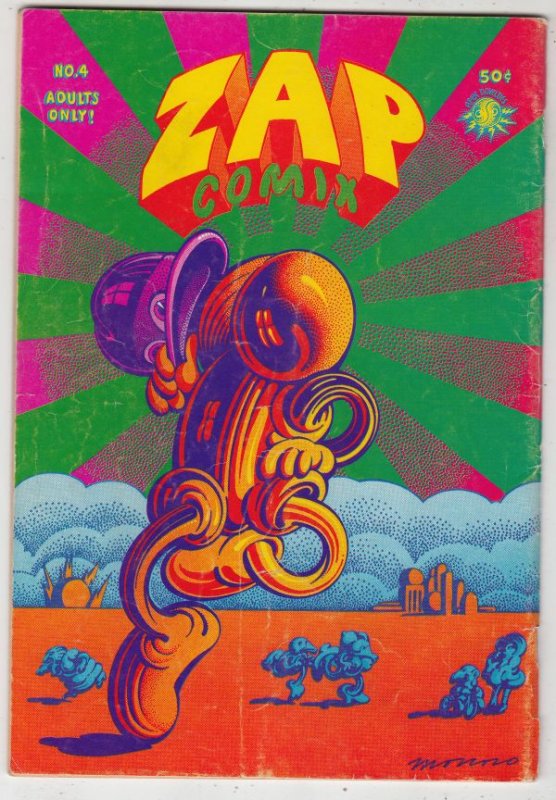 Zap #4 (Jan-68) VG Affordable-Grade Mr. Natural, Flakey Font, Wonder Wart Hog...