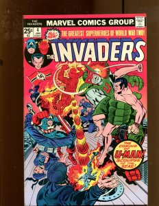 Invaders #4 - Jack Kirby Cover Art! (9.0) 1976