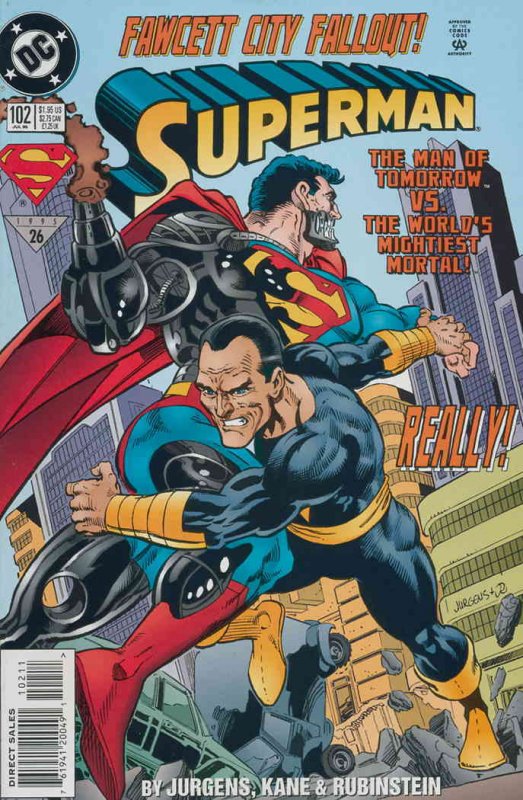 Superman (2nd Series) #102 VF/NM ; DC | Black Adam