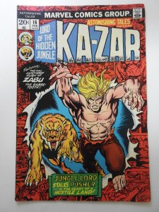 Astonishing Tales #16 (1973) W/ Ka-zar and Zabu! Great Cover! VG/Fine Condition!