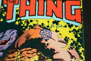 The Thing #4 (8.0) 1983 Signed with Thing Remark art by Ron Wilson