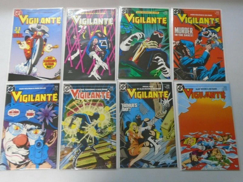 Vigilante comic lot from #1-49 +2 annuals 47 different average 8.5 VF+ (1983-88)