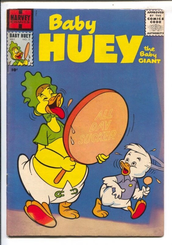 Baby Huey #5 1957- Harvey-wacky humor-early issue-VG/FN