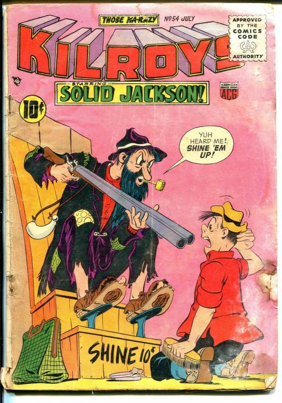 Kilroys #54 1955-ACG-wacky humor-final issue-Al Hartley-FR