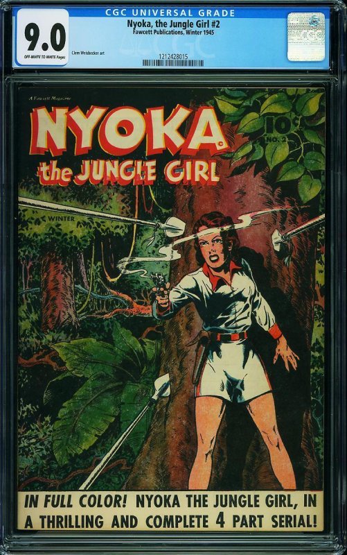 Nyoka the Jungle Girl #2 (1945) CGC 9.0 VFNM