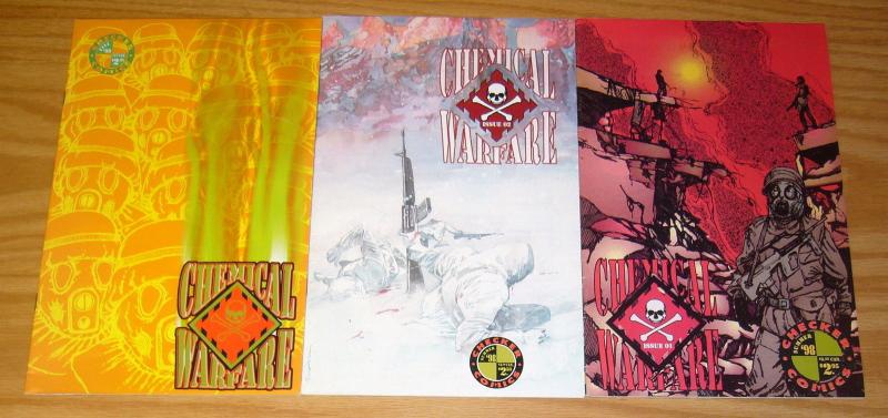 Chemical Warfare #1-3 complete series - bill sienkiewicz - checker comics war 2