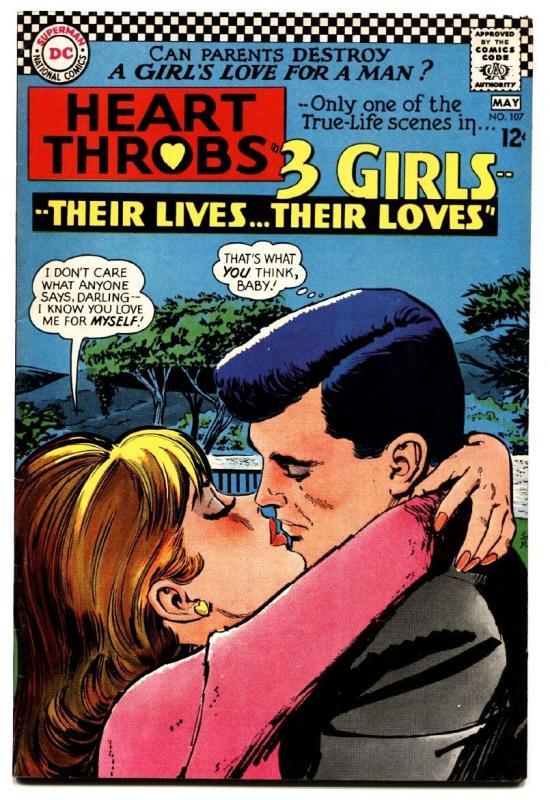 HEART THROBS #107 comic book 1967 DC-TORRID ROMANCE-high grade