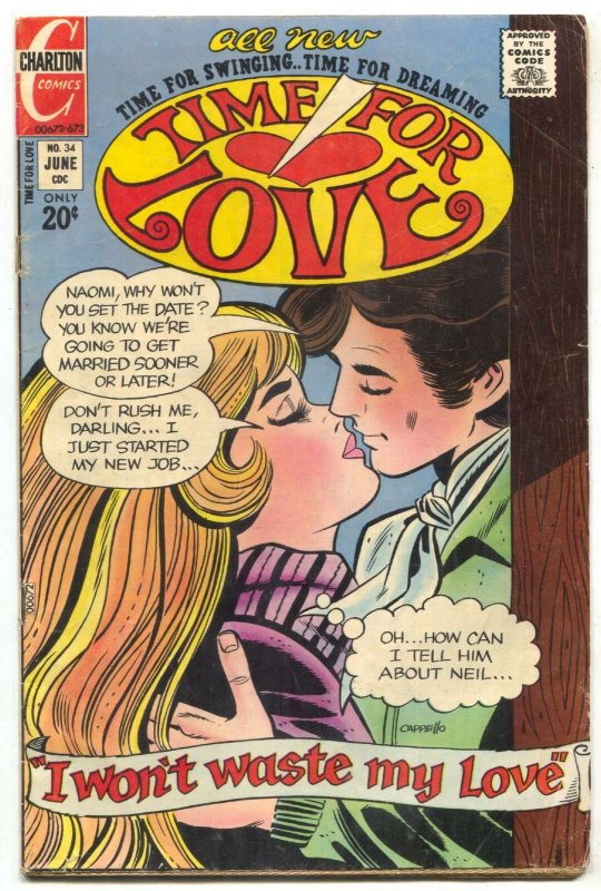 Time For Love #34 1973- Charlton Romance comic- VG-