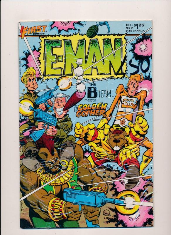 FIRST Comics HUGE LOT!  E-MAN #1-12,14-17,19,21,23-25 VF+ (HX852) 