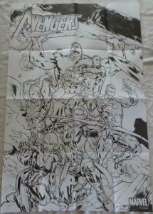 AVENGERS Promo Poster, 24 x 36, 2015, MARVEL, IRON MAN, HULK Unused 187