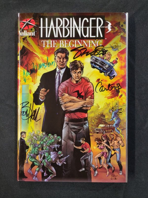 Harbinger: The Beginning HC - 12x Signed - #92 /100 with COA (9.2 ob) 2007
