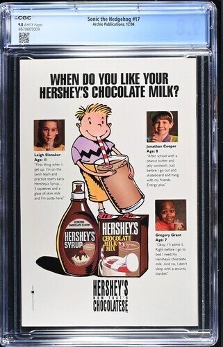 Sonic the Hedgehog #17 1994 Archie Publications CGC 9.8 White Pages 009