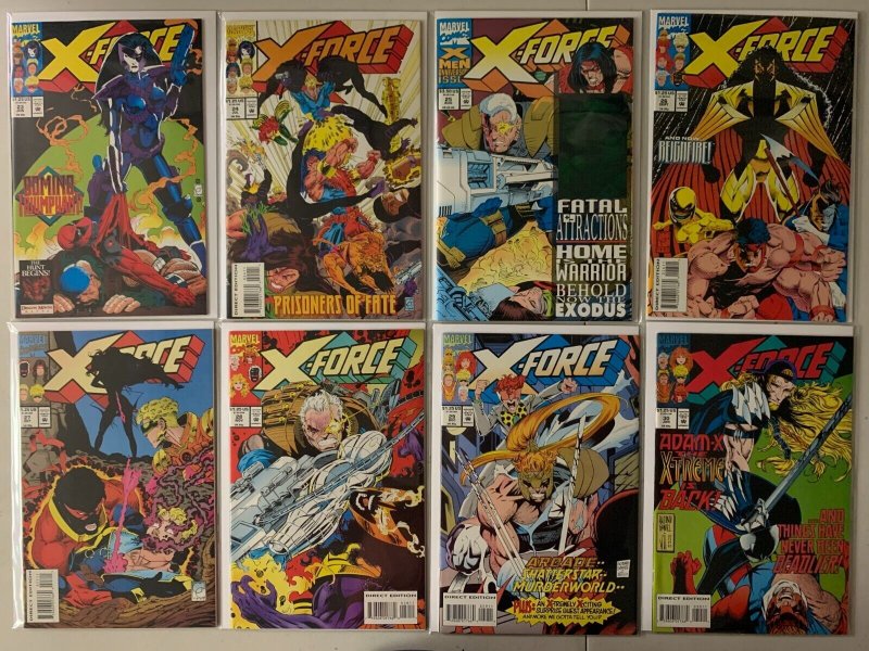 X-Force comics lot #1-50 + 4 annuals 48 diff avg 8.0 (1991-96)