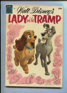 DELL GIANT WALT DISNEYS LADY AND THE TRAMP #1 (7.0)